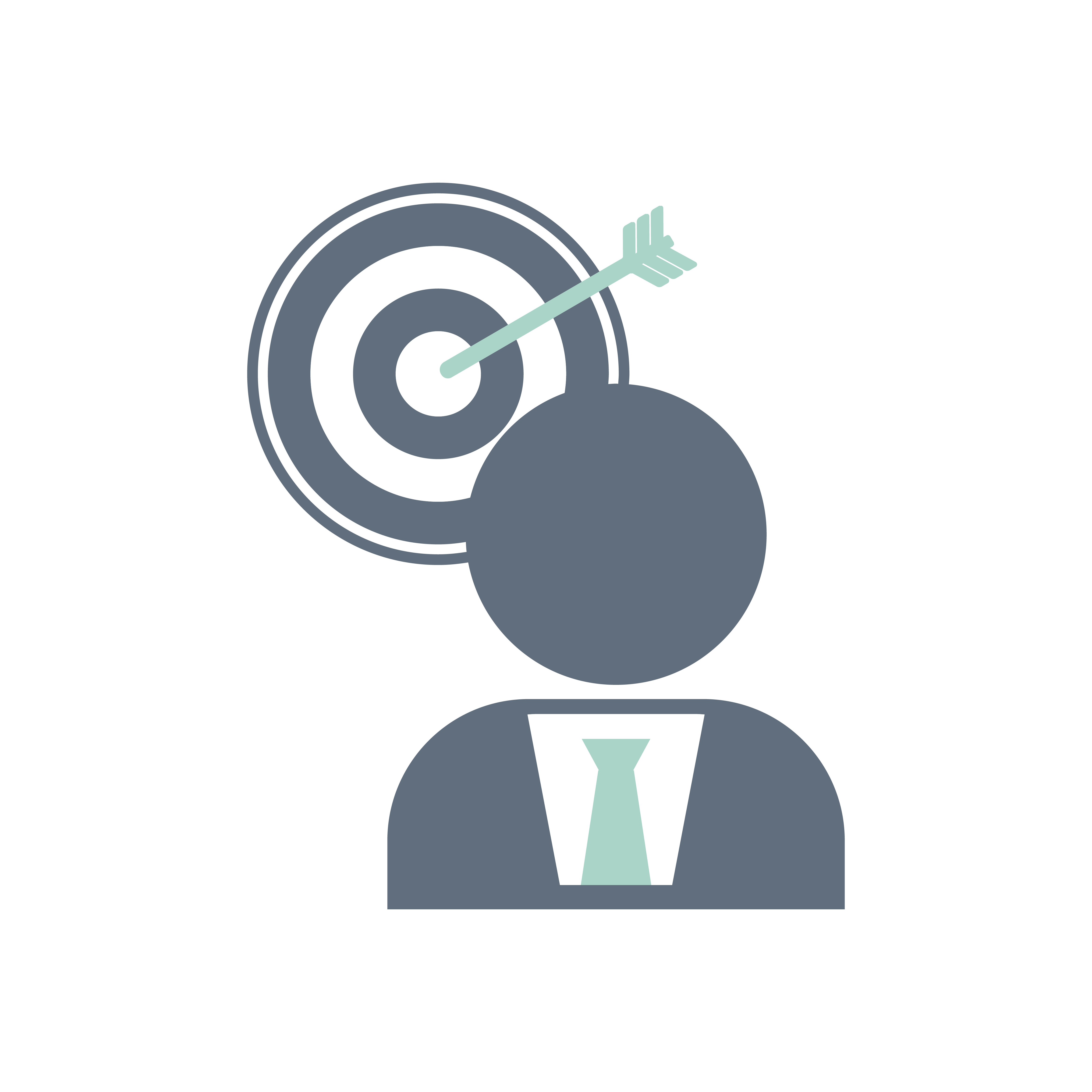 Illustration of business target icon Illustration of business target icon